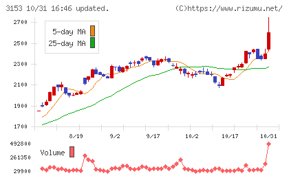 八洲電機チャート