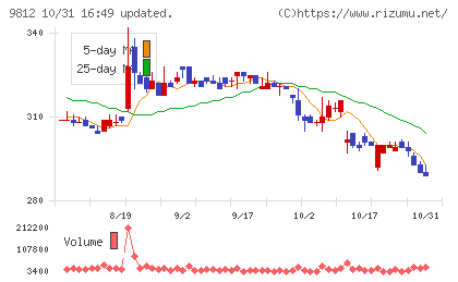 テーオーホールディングスチャート