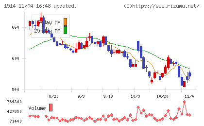 住石ホールディングスチャート