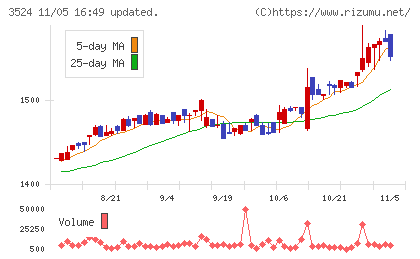 日東製網チャート