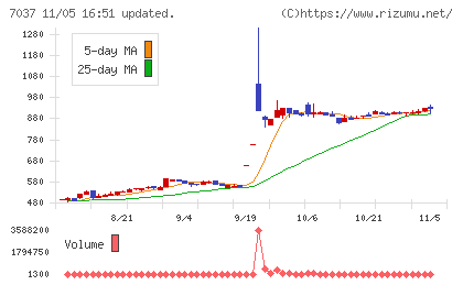 テノ．ホールディングスチャート