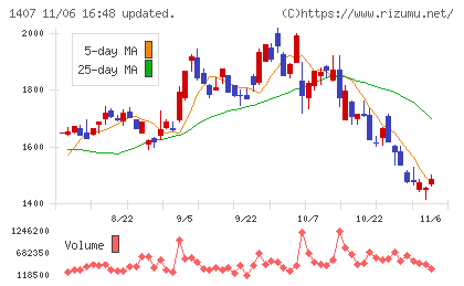 ウエストホールディングスチャート