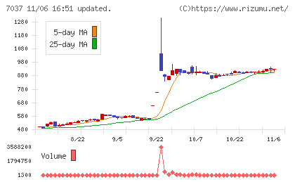 テノ．ホールディングスチャート