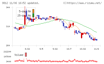 テーオーホールディングスチャート