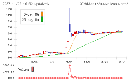 テノ．ホールディングスチャート
