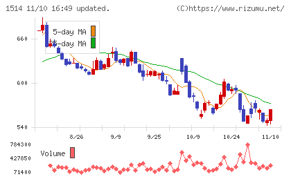 住石ホールディングスチャート