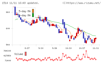 住石ホールディングスチャート