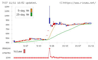 テノ．ホールディングスチャート