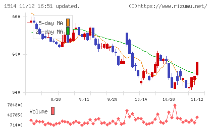 住石ホールディングスチャート