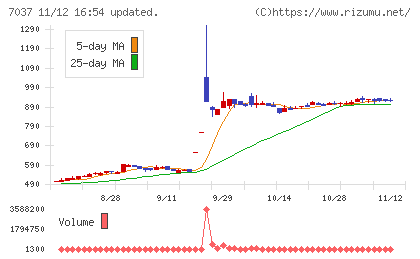 テノ．ホールディングスチャート