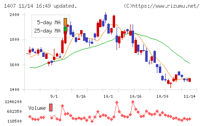 ウエストホールディングスチャート