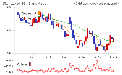 住石ホールディングスチャート