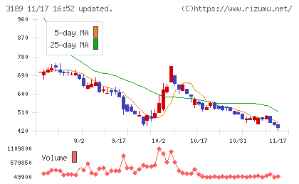 ＡＮＡＰホールディングスチャート