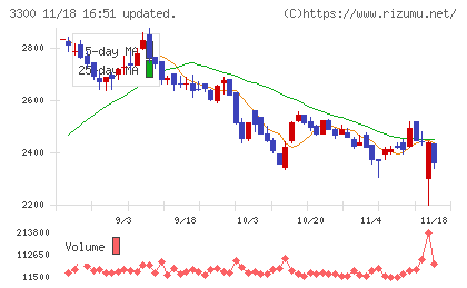 アンビション　ＤＸ　ホールディングスチャート