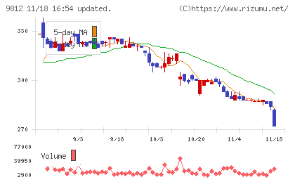 テーオーホールディングスチャート