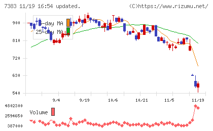 ネットプロテクションズホールディングスチャート