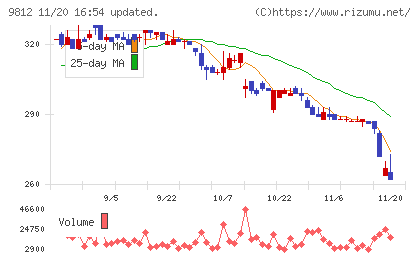 テーオーホールディングスチャート