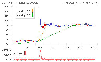 テノ．ホールディングスチャート