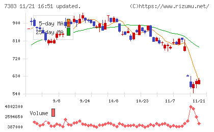 ネットプロテクションズホールディングスチャート