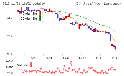 テーオーホールディングスチャート