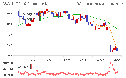 ネットプロテクションズホールディングスチャート