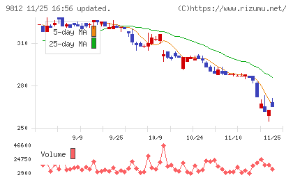 テーオーホールディングスチャート