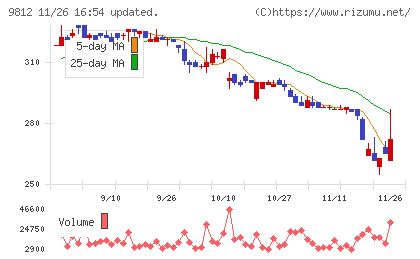 テーオーホールディングスチャート