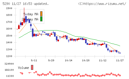 ベルテクスコーポレーションチャート