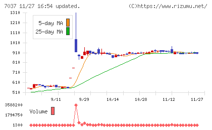 テノ．ホールディングスチャート