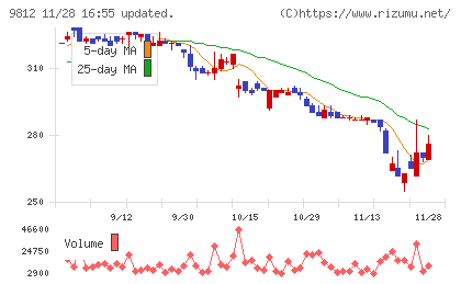 テーオーホールディングスチャート