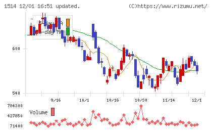 住石ホールディングスチャート