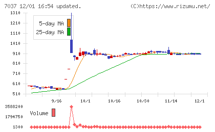 テノ．ホールディングスチャート