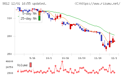 テーオーホールディングスチャート