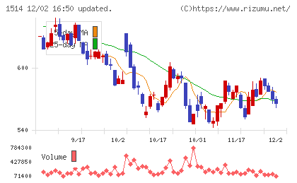 住石ホールディングスチャート