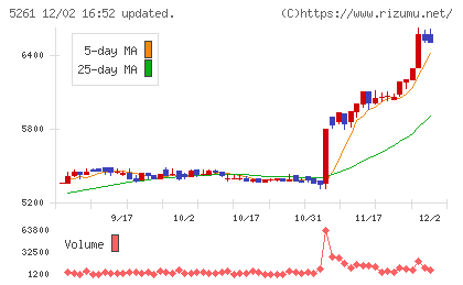 リソルホールディングスチャート
