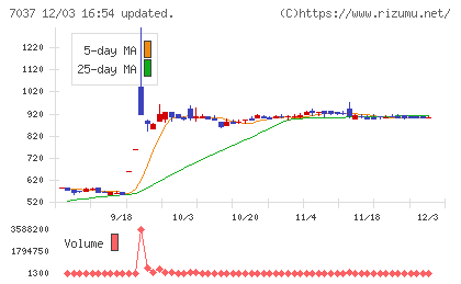テノ．ホールディングスチャート