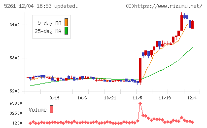 リソルホールディングスチャート