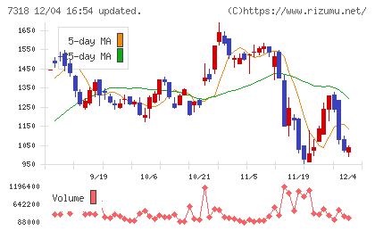 セレンディップ・ホールディングスチャート