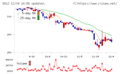 テーオーホールディングスチャート