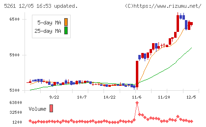 リソルホールディングスチャート