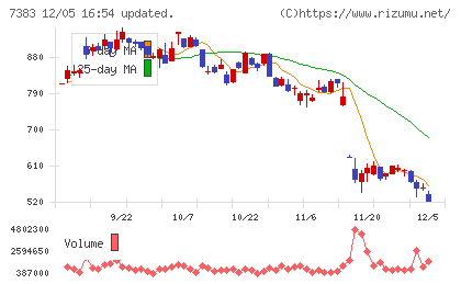ネットプロテクションズホールディングスチャート