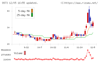 ＫＯＺＯホールディングスチャート