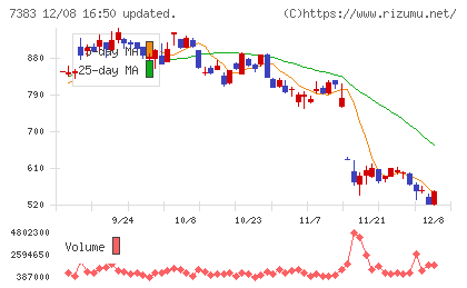 ネットプロテクションズホールディングスチャート