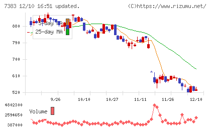 ネットプロテクションズホールディングスチャート