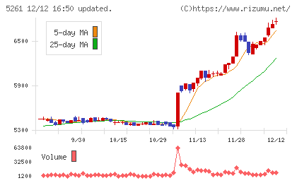 リソルホールディングスチャート