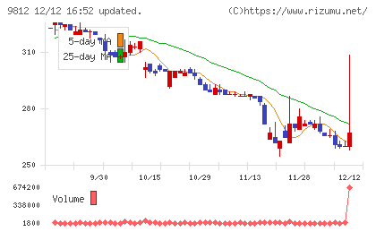テーオーホールディングスチャート