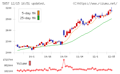 AREホールディングスチャート