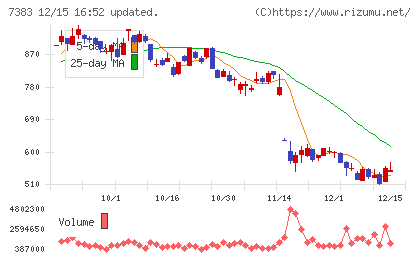 ネットプロテクションズホールディングスチャート