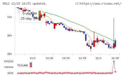 テーオーホールディングスチャート