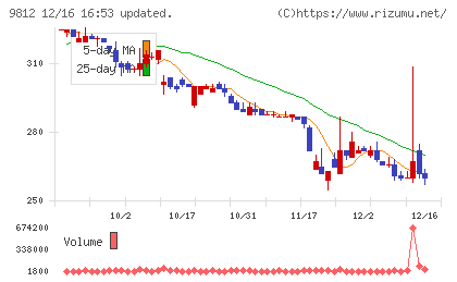テーオーホールディングスチャート